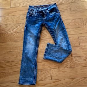Mens rock revival jeans